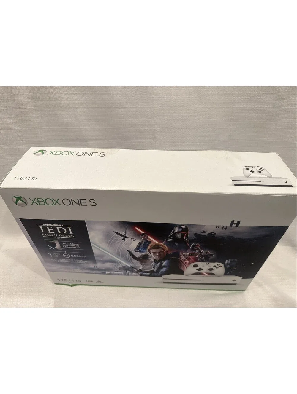 New Sealed Microsoft Xbox One S 1TB Jedi Fallen Order Deluxe Console System 1681